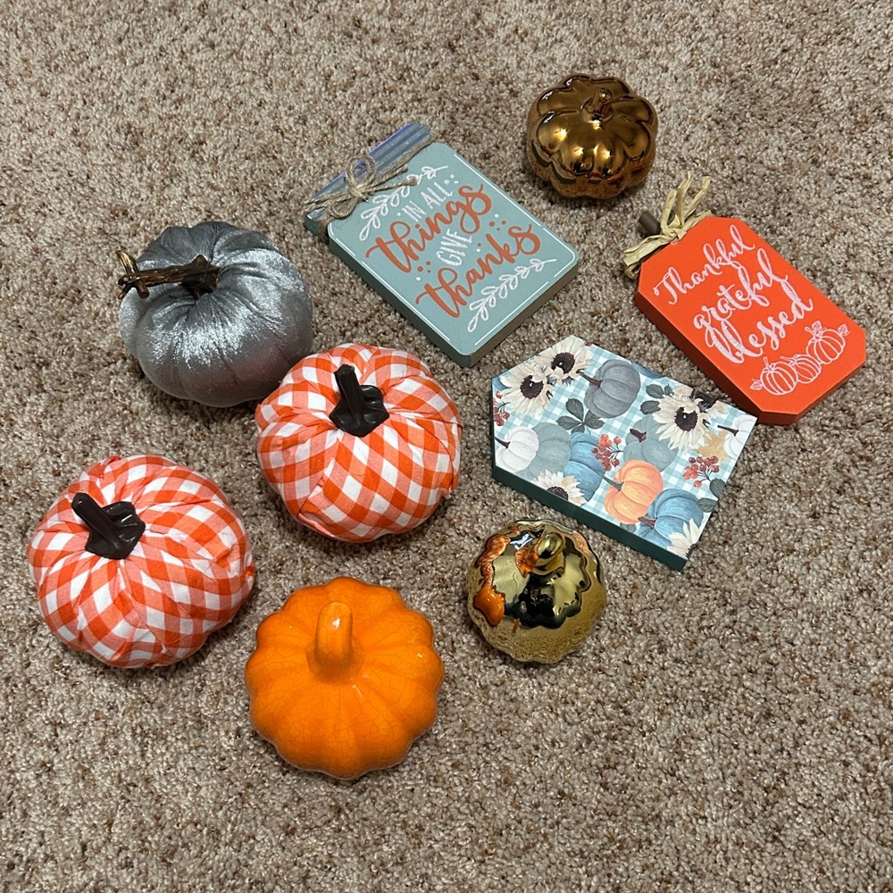 Decorative Fall Harvest Pumpkin Decor
